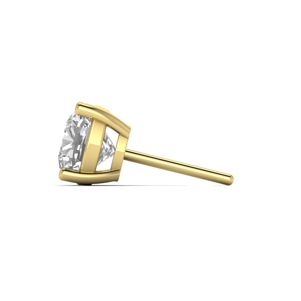 Cushion Moissanite Solitaire Stud Earrings Cartilage Jewelry
