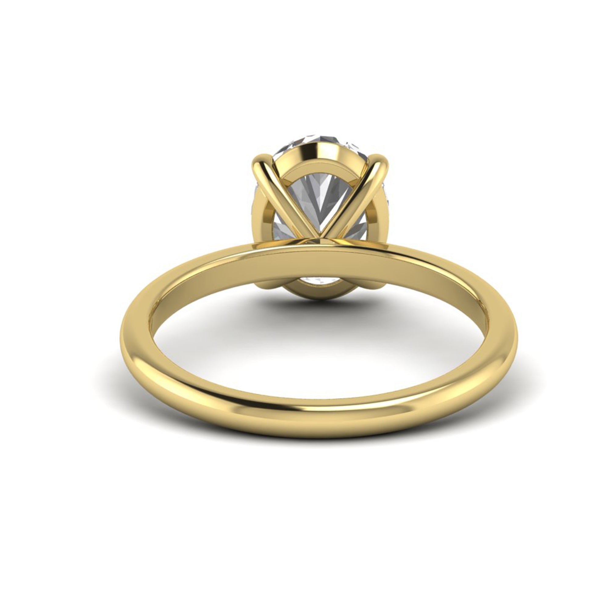 Oval Moissanite Solitaire Engagement Ring Anniversary Jewelry