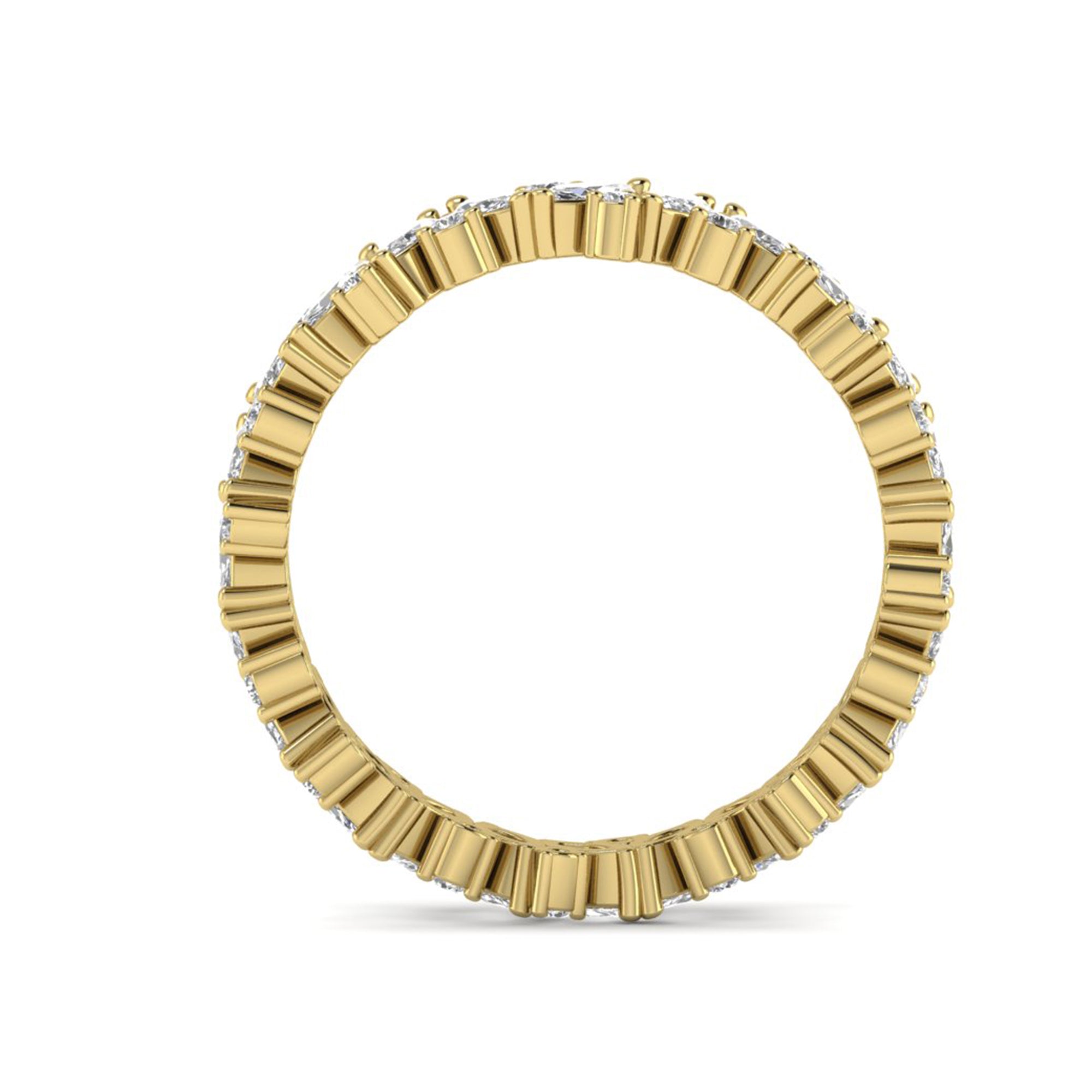 Marquise Moissanite Eternity Wedding Band Stacking Ring