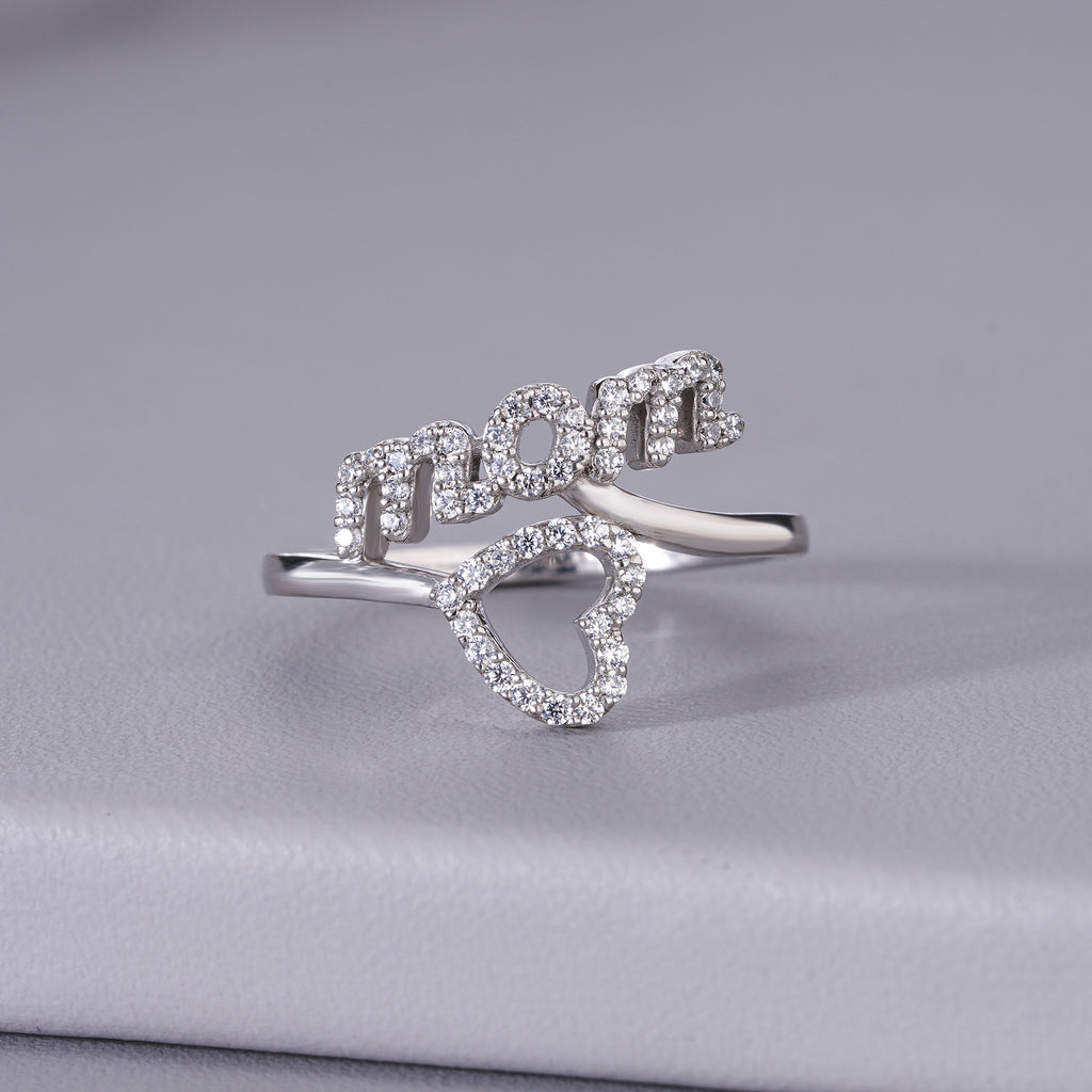 Heart Moissanite Statement Ring Dainty Fine Jewelry
