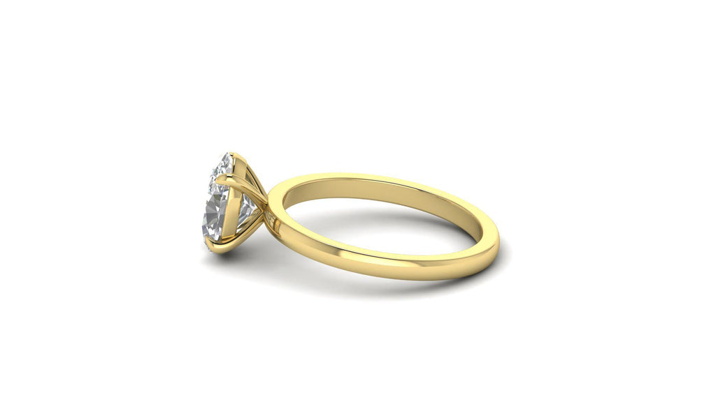Oval Moissanite Solitaire Engagement Ring Bridal Ring Gift