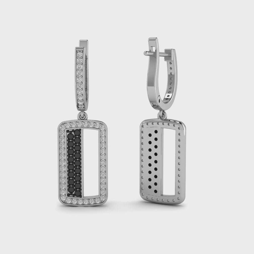 Moissanite Pave Huggie Earrings Cartilage Wedding Jewelry